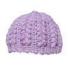 Návod na háčkovanou čepici, Čepice pro miminko, puff svisle, fialová