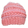 Návod na háčkovanou čepici, Čepice pro miminko, puff vodorovně, růžová