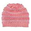 Návod na háčkovanou čepici, Čepice pro miminko, puff vodorovně, růžová