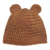 Návod na háčkovanou čepičku, Čepička Medvídek, hnědá
