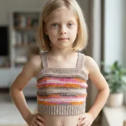 Návod na háčkovaný crop top, Crop top Camilla