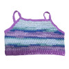 Návod na háčkovaný crop top, Crop top Fialka