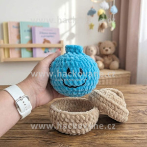Návod na háčkovaný knedlík, Knedlík Squishy, modrý