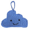 Návod na háčkovaný mrak, Mráček Modráček, přívěsek na klíče, modrý