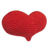 Návod na háčkované srdce, Srdce, dvě kopule, červené