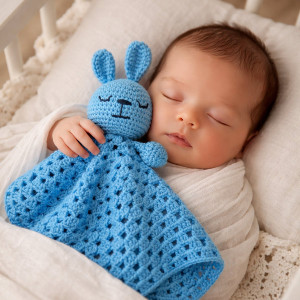 Návod na háčkovaného usínáčka, Usínáček Zajíček, modrý