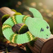 Návod na háčkování, Had Plazirad (zelený)