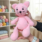 Návod na háčkovanou kočku, Kočka Micka, růžová