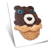 Návod na háčkování, Medvěd Cupcake (hnědý)