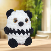 Návod na háčkování, Panda mini (černo-bílá)