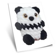Návod na háčkování, Panda mini (černo-bílá)