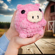 Návod na háčkování, Prasátko Růženka (růžové)