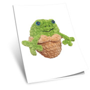 Návod na háčkování, Žába Cupcake (zelená)